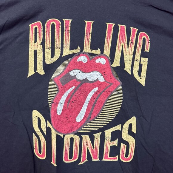 The Rolling Stones Hot Lips Logo Rock n Roll Band Tee 2XL - Picture 2 of 4